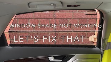 Audi A8 D4 2010-2016 rear sun shade and window issue. How to fix DIY by “Jan V8”