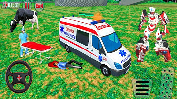 Ambulance Robot Car Transform #34 - Doctor Hero Flying Robot Rescue - Android GamePlay
