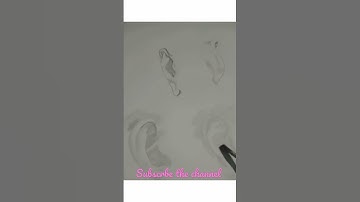 hobby idea #how to draw skech of face part (ear 👂) #drawing #stepbystep #shorts #video #easy #DIY #