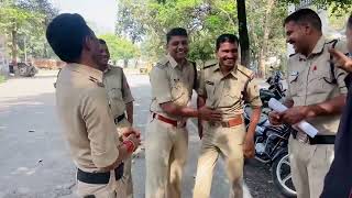 sub इंस्पेक्टर में पार्टी को लेकर विवाद।🤔🤔.                             After election police .