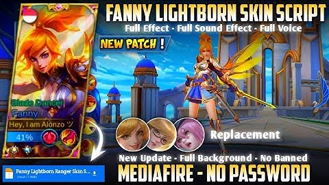 Fanny Lightborn Ranger Skin Script No Password MediaFire Full Effect Sound Voice Necrokeep Patch