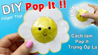 Cách làm Pop It Trứng Ốp La | DIY Viral TikTok Pop It Fidgets, easy diy pop it | Liam Channel