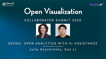 GeoDa: Open Analytics in the Browser + AI Assistance | Julia Koschinsky & Xun Li