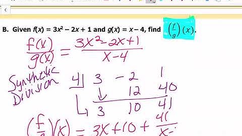 LESSON 5-1 OPERATIONS WITH FUNCTIONS AND COMPOSITION OF FUNCTIONS