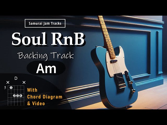 Funky Soul RnB Guitar Backing Track in A minor - YouTube