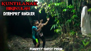 Prank kuntilanak ditempat angker paling lucu😂