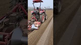 Farmland furrow making process  Good tools and machinery can increase work efficiency  #automobile