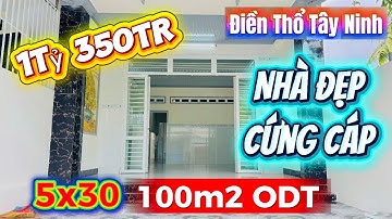 Nhà Cấp 4 Đẹp | Sân Rộng Rãi, Cách CHỢ LONG HOA & TOÀ THÁNH chỉ 1Km | Điền Thổ Tây Ninh