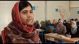Jordan: Malala Visits Za'atari Refugee Camp