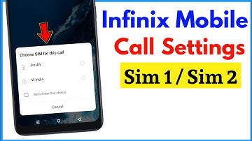 Call Settings Sim 1 Sim 2 Infinix | How To Enable Dual Sim Calling Ask For Sim 1 Sim 2 Infinix