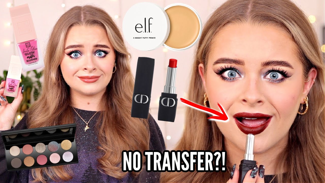 Testing Tiktok Ads!!! Beauty Edition - DIOR No transfer lipsticks, Pat McGrath, elf primer etc