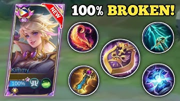 KIMMY 100% BROKEN BUILD TO RANK FAST! (must try!👍) KIMMY BEST BUILD 2025 -MLBB