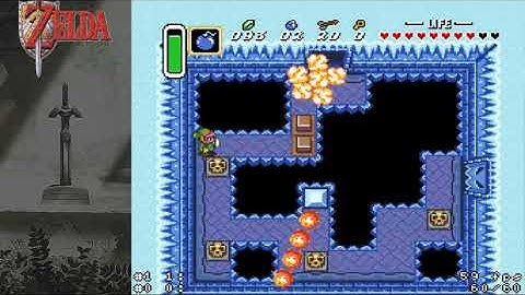 Zelda 3 Link to the Past: Free Ice Palace Bomb Jump (IPBJ)