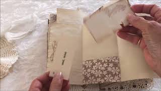 Junk Journal Vintage Lace - Heirloom Lace Journal (SOLD)