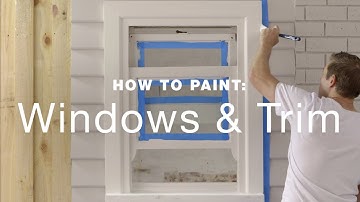 How to paint an exterior sash window?