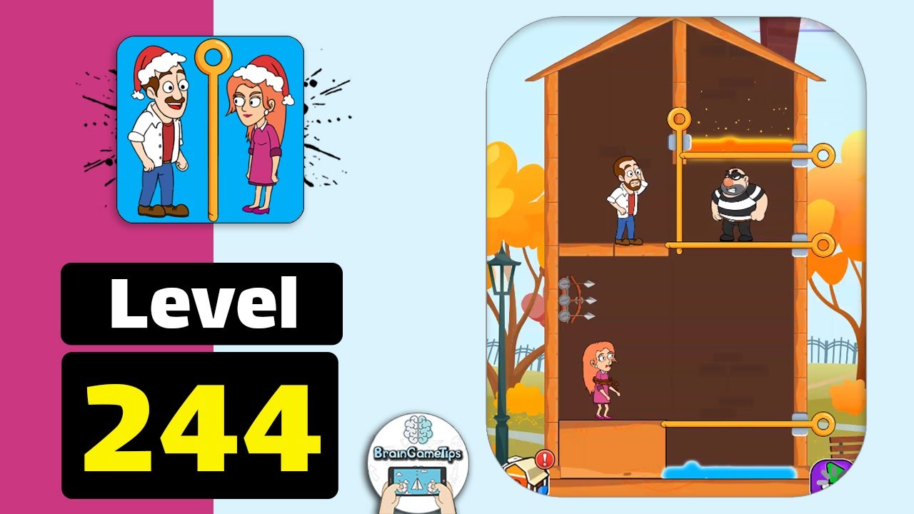 Home Pin: Pull The Pin Puzzle - Level 244 Walkthrough