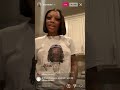 KaylaB goes Live on Grandbabii IG because she is banned on her account ☕️