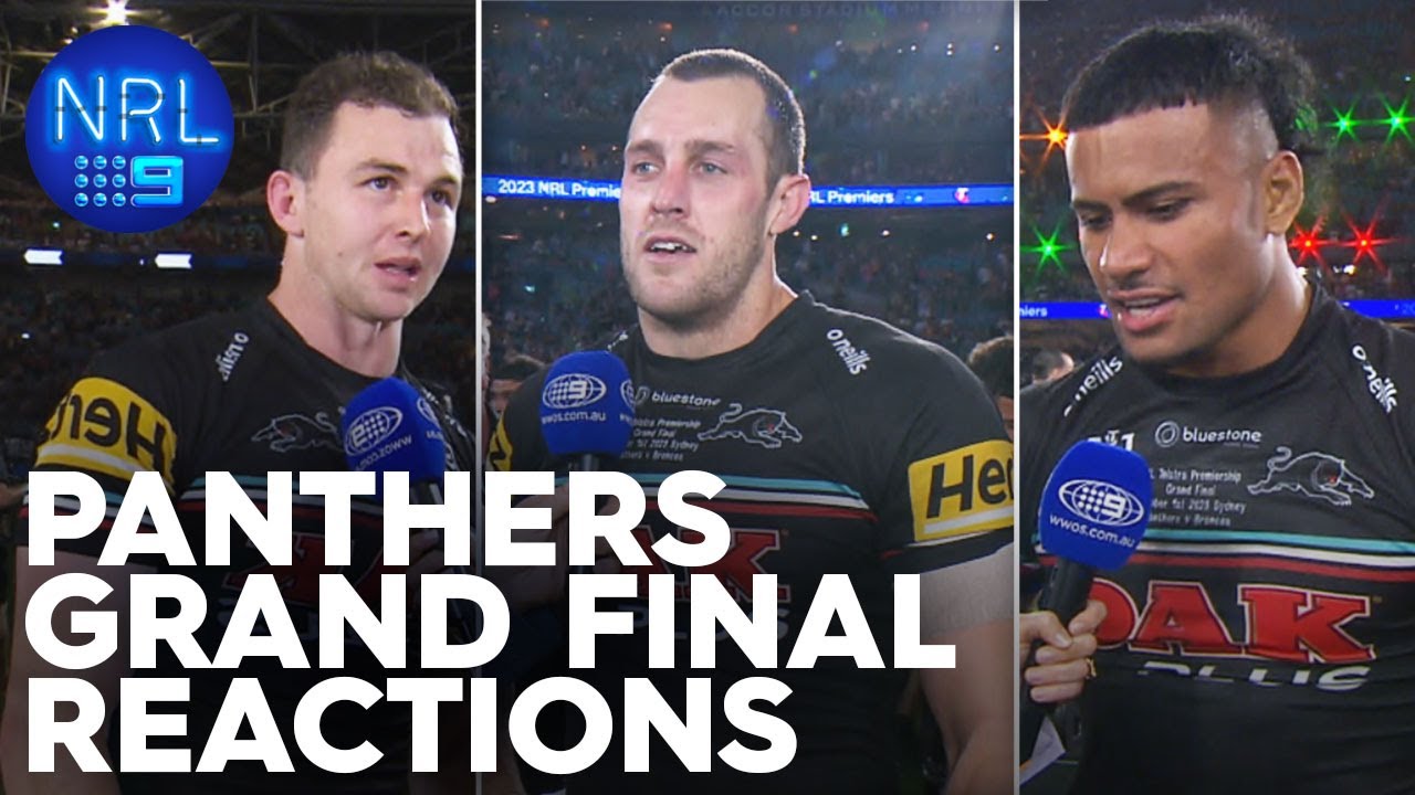 Penrith Panthers in awe of three-peat: 2023 NRL Grand Final | NRL on Nine