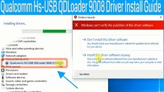 How To Install & Download Qualcomm HS USB QDLoader 9008 Driver screenshot 5