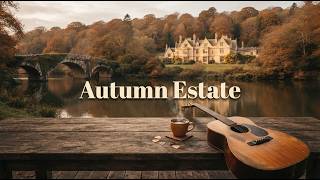 whispers of autumn by the lakeside 🍂 savor moments with autumn guitar music
