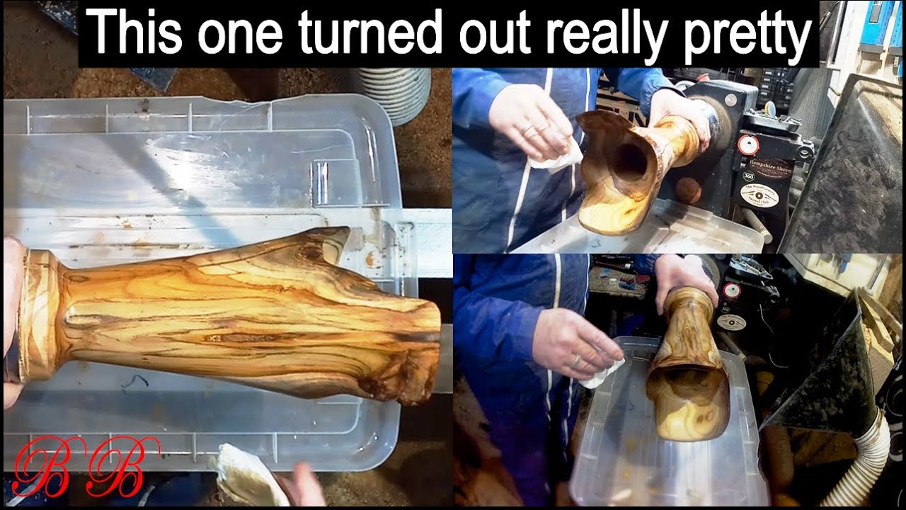 Wood Turning a Balinese Teak Winged Vase