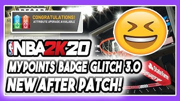 NBA 2K20 NEW FASTEST MAX BADGE + MYPOINTS GLITCH 3.0 AFTER PATCH! XBOX AND PS4! DENSKI UPDATE!