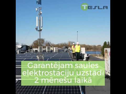 Video: Kur Tesla ražo saules paneļus?