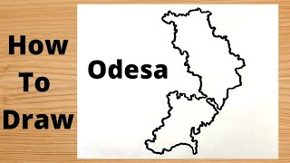 Drawing Odessa Oblast Map - Ukraine