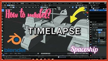 Spaceship Modeling in Blender | Timelapse