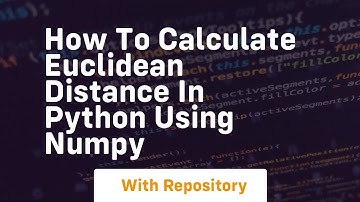 how to calculate euclidean distance in python using numpy