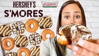 Is this the BEST Krispy Kreme doughnut ever Hershey's S'mores Doughnuts