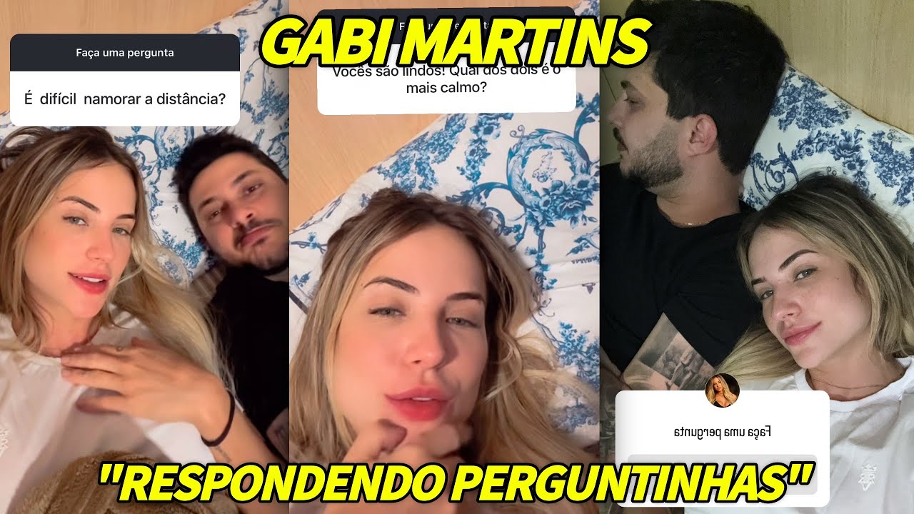 GABI MARTINS DIZ SER DIFÍCIL NAMORAR A DISTÂNCIA, MAS ELES CONSEGUEM RESOLVER 