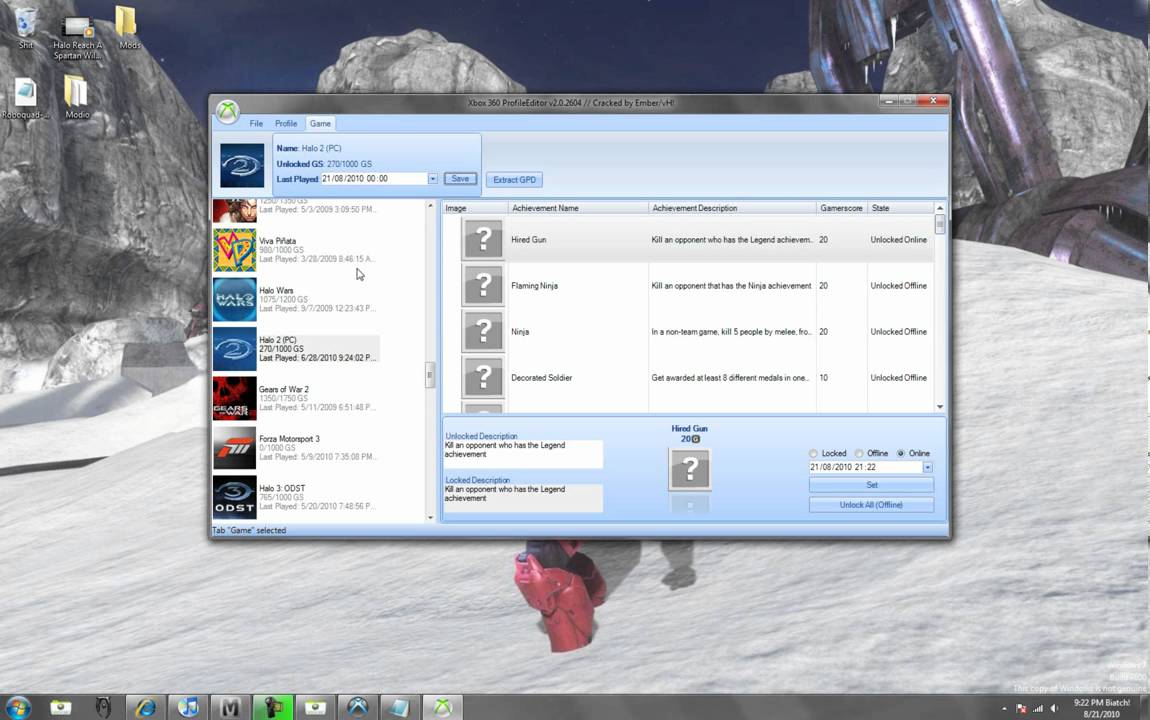 How to mod your Gamerscore on Xbox 360 - YouTube