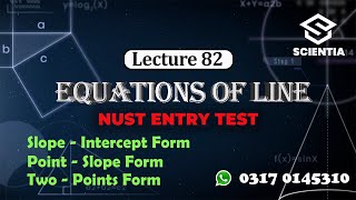 82. Equation of Line | 2nd Year Maths by Ishraq Khan | NUST Entry Test Prep