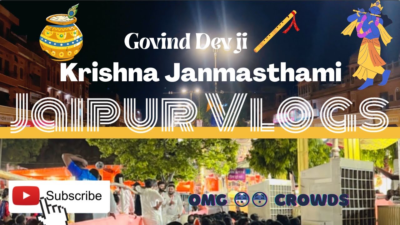 Nomad Travel Mikey | Jaipur Vlogs | Krishna Janmashtami | Govind Dev Ji | City Night Life | Pinkcity