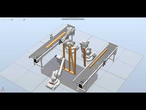 [Modified] Simulation building timber structure with Three robots (RobotStudio)