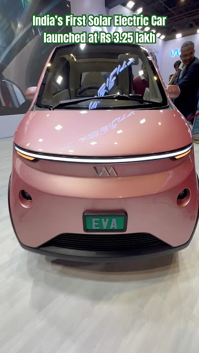 India’s First Solar Electric car at ₹3.25 lakh  #eva #evaelectric #allaboutevs