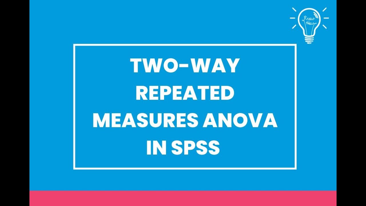 Two Way Repeated Measures ANOVA - YouTube