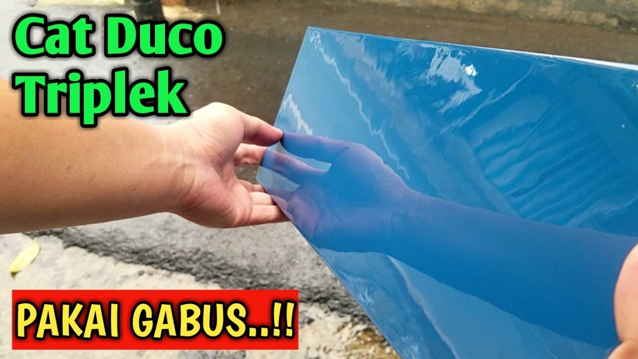 Tehnik terbaru..!!Cat duco triplek/kayu berkelas dengan limbah Styrofoam tanpa dempul dan epoxy
