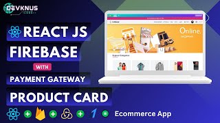 Build Ecommerce App with React And Firebase | Product Card | React Projects For Beginners #8