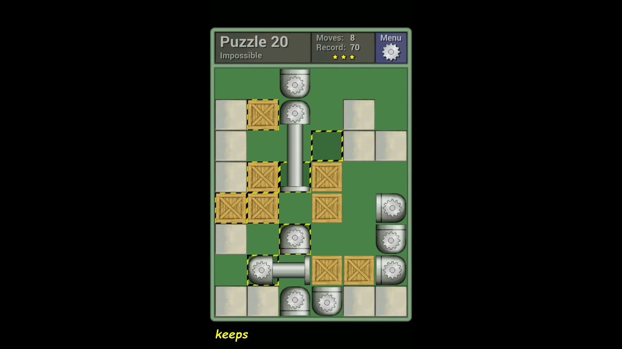 Pushing Machine (Impossible) Level Puzzle 20 - Perfect Solution