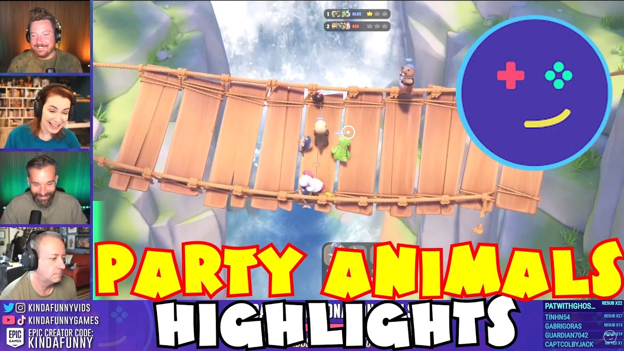 Party Animals with Felicia Day (Kinda Funny Games Stream Highlights