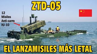 El ZTD-05 ANFIBIO de CHINA RECIBE una NUEVA VERSIÓN ANTI-CARRO con 12 misiles "HJ-10".