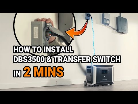 Dabbsson DBS3500 | 3,43 кВт·год / 3600 Вт — модульна електростанція з ІБП ~15 мс, сонячне заряджання 2400 Вт, розширення до 28,14, видео 1