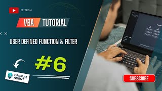 How to Create User Defined Function & Apply Filter in VBA | #6