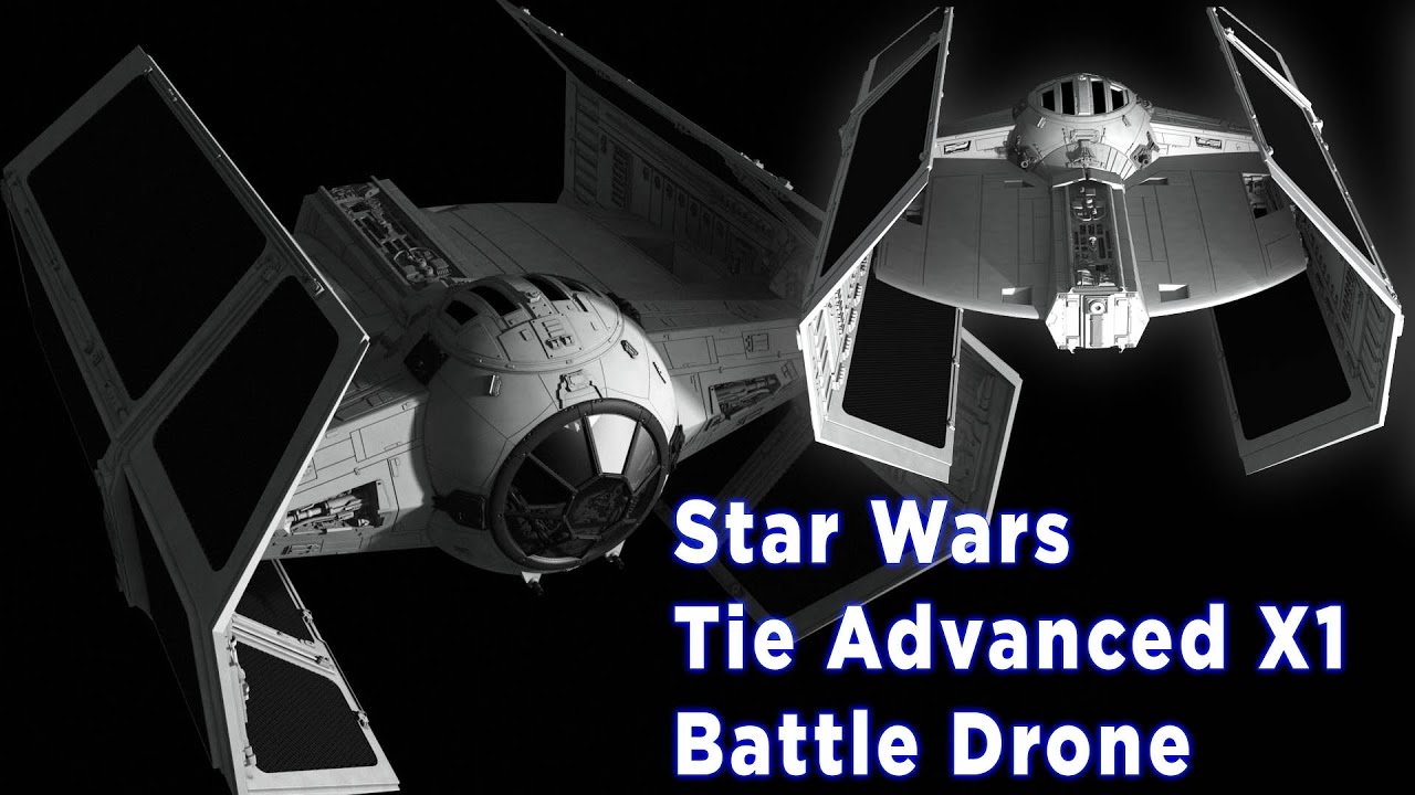 drone propel star wars tie advanced x1