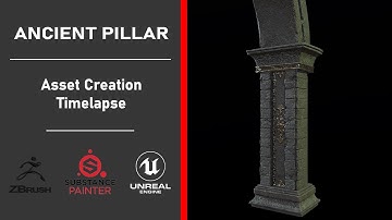 Ancient Pillar 3D Asset Creation Time-lapse