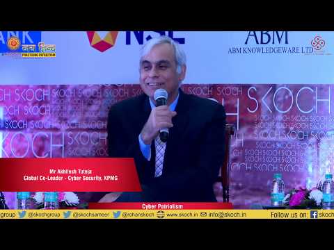 Mr Akhilesh Tuteja, Global Co-Leader - Cyber Security, KPMG at the 57th SKOCH Summit