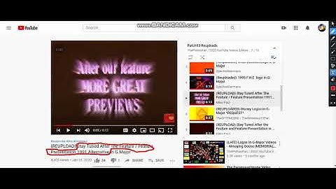 Please give me link for Stay Tuned After The Feature / Feature Presentation 1991 Alternative Logo