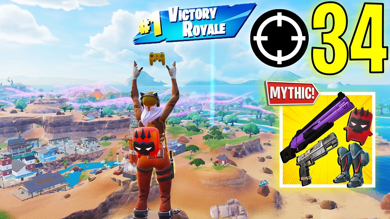 34 Elimination Solo Vs Squads Gameplay "Build" Wins (NEW! Fortnite Chapter 7 Season 3)